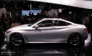 Infiniti Q60 live in Detroit: side view