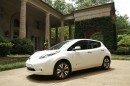 Nissan Leaf with Ultra-Ever Dry self-cleaning paint