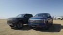 Rivian R1T vs. Ford F-150 Lightning Towing Competition