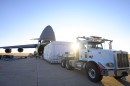 Air Force’s C-5 Galaxy aircraft transports GOES-T satellite to Florida