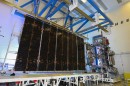 GOES-T weather satellite clean room