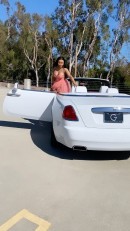 Blac Chyna White Luxury Cars