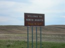 Welcome to North Dakota sign