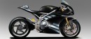 Upcoming Norton V4 superbike with all-carbon wheels and fairing