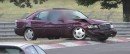 Nurburgring BMW M5 Touring Driver Drifts Right By Just-Crashed Mercedes C-Class