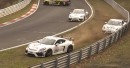 Audi R8 Nurburgring Crash Causes Two Porsche 718 Cayman GT4 Clubsport Crashes