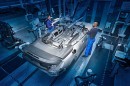 2020 BMW 8 Series convertible on the assembly line