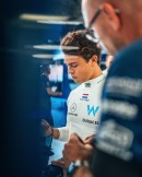 Nyck de Vries in the Williams Garage