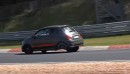 Odd Fiat 500 "3-Wheeler" on Nurburgring