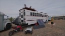 School Bus Turned Off-Grid Tiny Home Comes With Seemingly Endless Storage Spaces