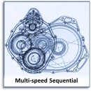 Illustration of multi-speed sequential gearbox for wind turbines (patented)