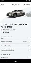 Lexus mobile app for Android