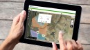 John Deere combines with GPS system