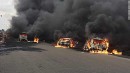 Oil tanker crashes into car, causes massive explosion in Lagos, Nigeria, during traffic hour