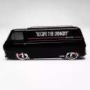 Ford Econoline Custom Low-Rider Van rendering with Hot Rod Eldorado and Chevy van by joshhdesigns