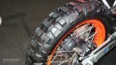 Gaston Rahier's Suzuki DR Big, rally-raid tires