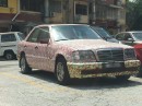Old Mercedes E-Class Gets Covered in Wallpaper