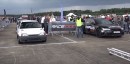 Old Opel Kadett Sleeper Drag Races Audi RS6