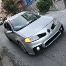 Old Renault Megane Gets BMW Front Bumper, Becomes French M3
