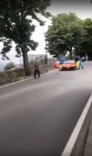 Ferrari 488 Pista Renault Twingo accident