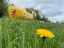 The Yellow Submarine started out as an old ship's lifeboat, is now a fun glamping unit