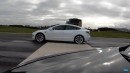 Old vs. New Tesla Model 3 drag and roll races on carwow