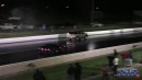 Turbo GMC Yukon vs. Jaguar F-Type drag race on DRACS