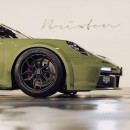 Olive Green Porsche 992 GT3 Cup Brixton PF9-RS rendering by sdesyn