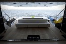 Superyacht Guilty, designed by Ivana Porfiri and Jeff Koons for art collector Dakis Joannou
