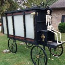 Hearse Halloween Prop Decoration Coffin