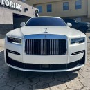Rolls-Royce Ghost Satin White and Red on AG 24s for sale by Champion Motoring
