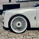 Rolls-Royce Ghost Satin White and Red on AG 24s for sale by Champion Motoring