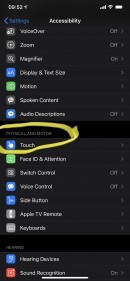 Back Tap settings in iOS 14