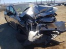 Crashed Toyota bZ4X listed on Copart