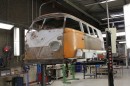 One-off Volkswagen Type 2 with tank tracks is up and running again