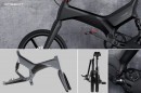 OneBot S7 concept e-bike has sleek, one-piece frame with three-fold mechanism