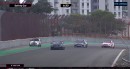 MINI driver gets lost, ends up on Mercedes live race track