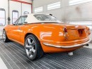 Orange Mazda MX-5 With Round Lights Is a Fake Bugeye British Sports Car