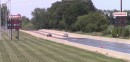 Audi R8 takes on an Audi RS 7 Sportback in a quarter mile race