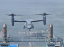 An Osprey operates with a RFA vessel for the first time