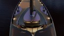 The Osseo performance luxury yacht uses DynaRig system for wind propulsion, has incredible design