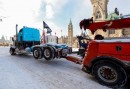 Truck being towed in Ottawa
