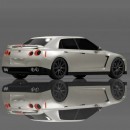 R35 Nissan GT-R sedan rendering
