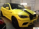 Matte Yellow BMW X6 M
