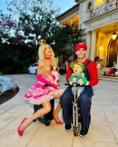 Paris Hilton's Princess Peach costume included riding around on an SE3 Airwheel Robot