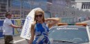 Paris Hilton at Formula E weekend