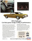 1974 Dodge Challenger brochure