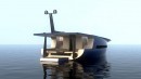 P1 concept yacht is both solar- and wind-powered, could have global range
