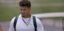 Patrick Mahomes arrives for training camp in a white Rolls-Royce Cullinan