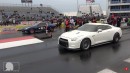 R35 Nissan GT-R drags GT-R and rolls Dodge Viper on ImportRace